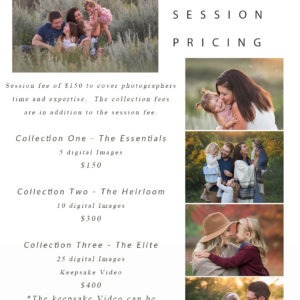 family photo session price list