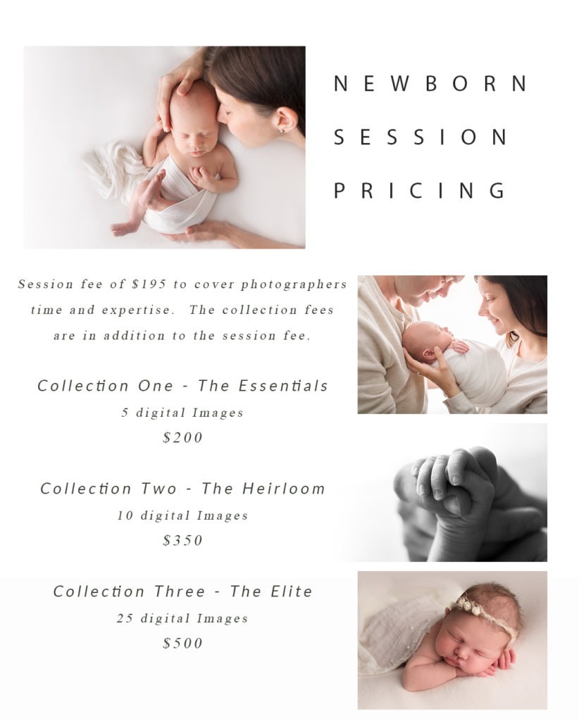 newborn photo session price list